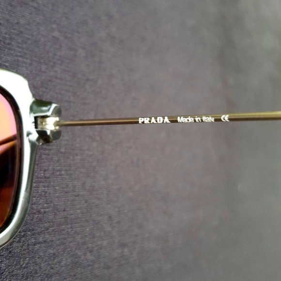 Auth PRADA Blk/Grn Polarized Lens Sunglass NEW main image 2